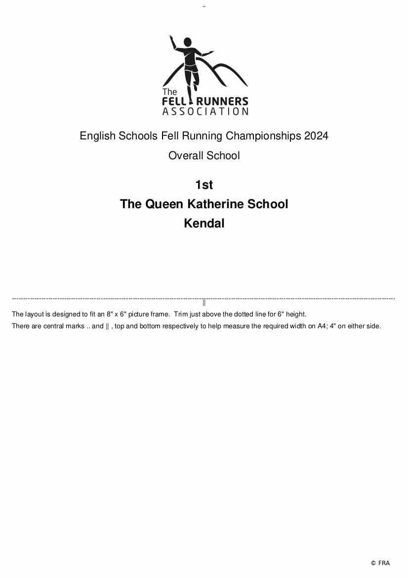 Overall School Certificate